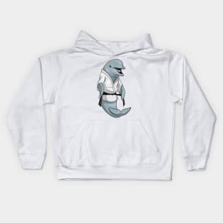 Dolphin Karate Martial arts Kids Hoodie